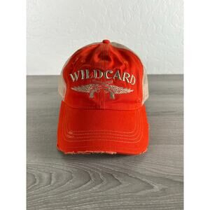 Miranda Lambert Wildcard Orange White Women's Snapback Trucker Hat- EUC